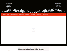 Tablet Screenshot of mountainpedaler.com